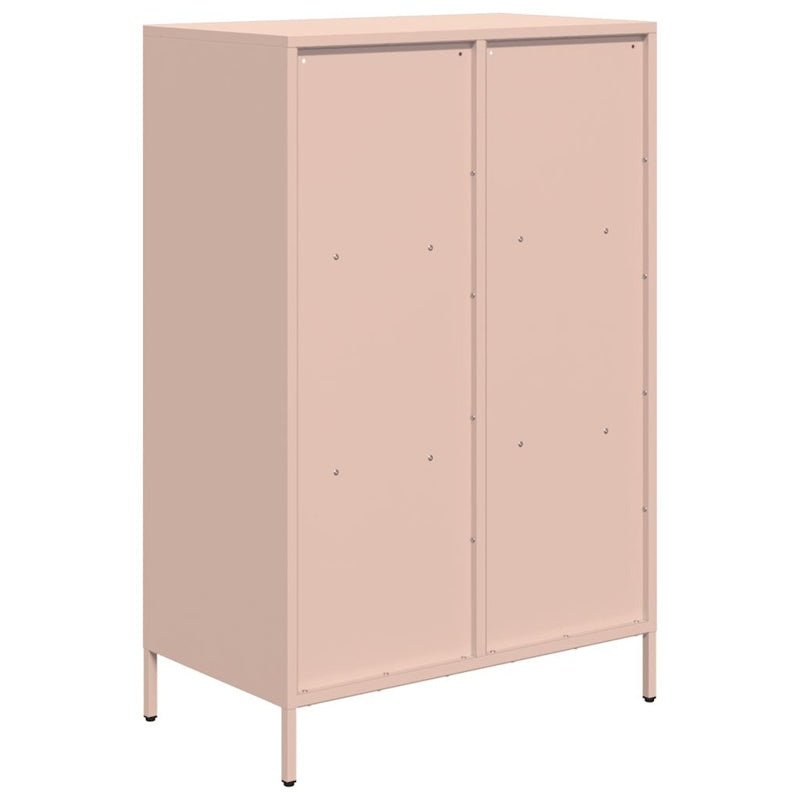 vidaXL Highboard Pink 68x39x103.5 cm Steel