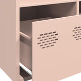 vidaXL Highboard Pink 68x39x103.5 cm Steel