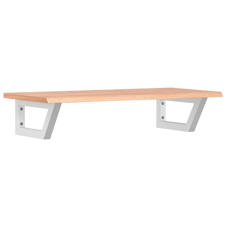 vidaXL Basin Shelf Wall Mounted Steel and Solid Wood Oak