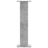 vidaXL Speaker Stands 2 pcs Concrete Grey 30x30x95 cm Engineered Wood