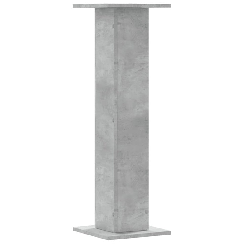 vidaXL Speaker Stands 2 pcs Concrete Grey 30x30x95 cm Engineered Wood