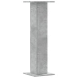 vidaXL Speaker Stands 2 pcs Concrete Grey 30x30x95 cm Engineered Wood