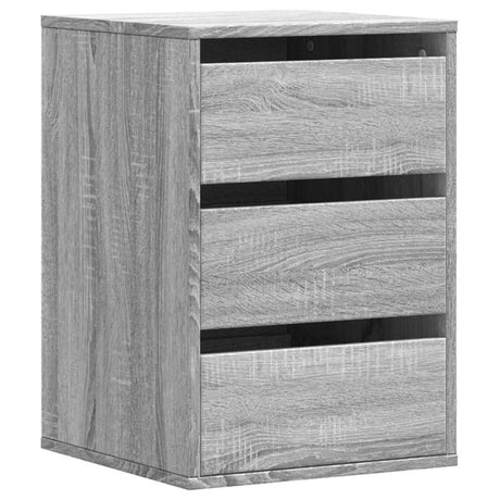 vidaXL Corner Chest of Drawers Grey Sonoma 40x41x58 cm Engineered Wood