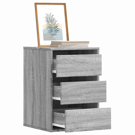 vidaXL Corner Chest of Drawers Grey Sonoma 40x41x58 cm Engineered Wood