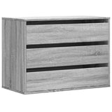 vidaXL Corner Chest of Drawers Grey Sonoma 80x41x58 cm Engineered Wood