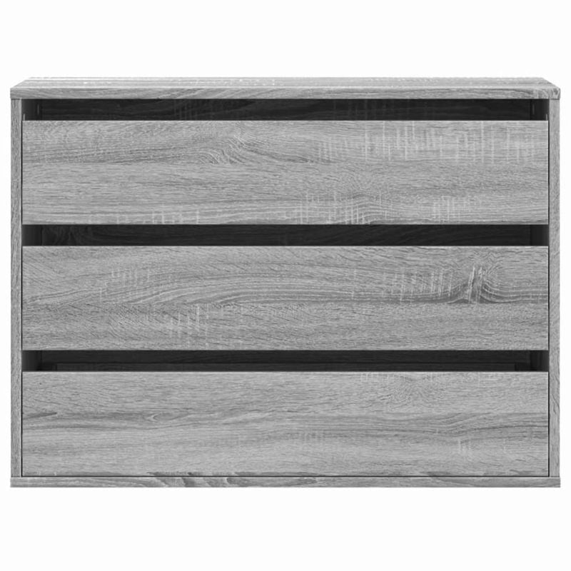 vidaXL Corner Chest of Drawers Grey Sonoma 80x41x58 cm Engineered Wood