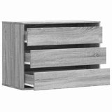 vidaXL Corner Chest of Drawers Grey Sonoma 80x41x58 cm Engineered Wood