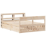 vidaXL Bed Frame without Mattress 140x190 cm Solid Wood Pine