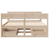 vidaXL Bed Frame without Mattress 140x190 cm Solid Wood Pine