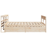 vidaXL Bed Frame without Mattress 140x190 cm Solid Wood Pine