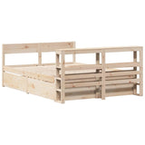 vidaXL Bed Frame without Mattress 140x190 cm Solid Wood Pine