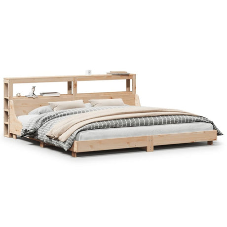 vidaXL Bed Frame without Mattress 200x200 cm Solid Wood Pine