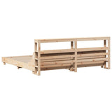 vidaXL Bed Frame without Mattress 200x200 cm Solid Wood Pine