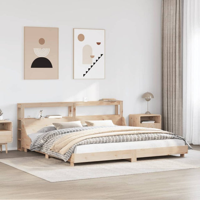 vidaXL Bed Frame without Mattress 200x200 cm Solid Wood Pine