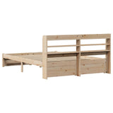 vidaXL Bed Frame with Headboard without Mattress 160x200 cm