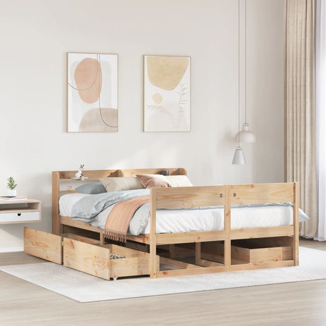 vidaXL Bed Frame without Mattress 160x200 cm Solid Wood Pine