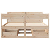 vidaXL Bed Frame without Mattress 140x200 cm Solid Wood Pine