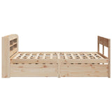 vidaXL Bed Frame without Mattress 140x200 cm Solid Wood Pine