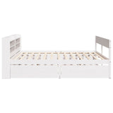 vidaXL Bed Frame without Mattress White 140x190 cm Solid Wood Pine