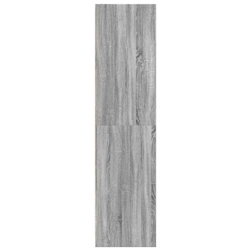 vidaXL Wardrobe Grey Sonoma 80x50x200 cm Engineered Wood