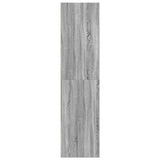 vidaXL Wardrobe Grey Sonoma 80x50x200 cm Engineered Wood