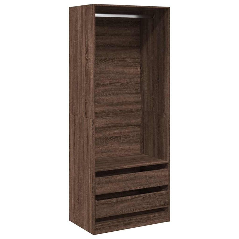 vidaXL Wardrobe Brown Oak 80x50x200 cm Engineered Wood