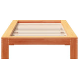 vidaXL Bed Frame without Mattress Wax Brown 90x200 cm Solid Wood Pine