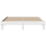 vidaXL Bed Frame without Mattress White 180x200 cm Super King Solid Wood Pine