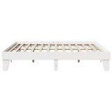 vidaXL Bed Frame without Mattress White 180x200 cm Super King Solid Wood Pine