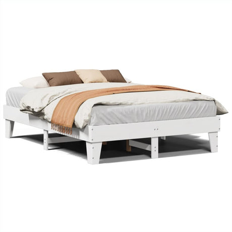 vidaXL Bed Frame without Mattress White 160x200 cm Solid Wood Pine