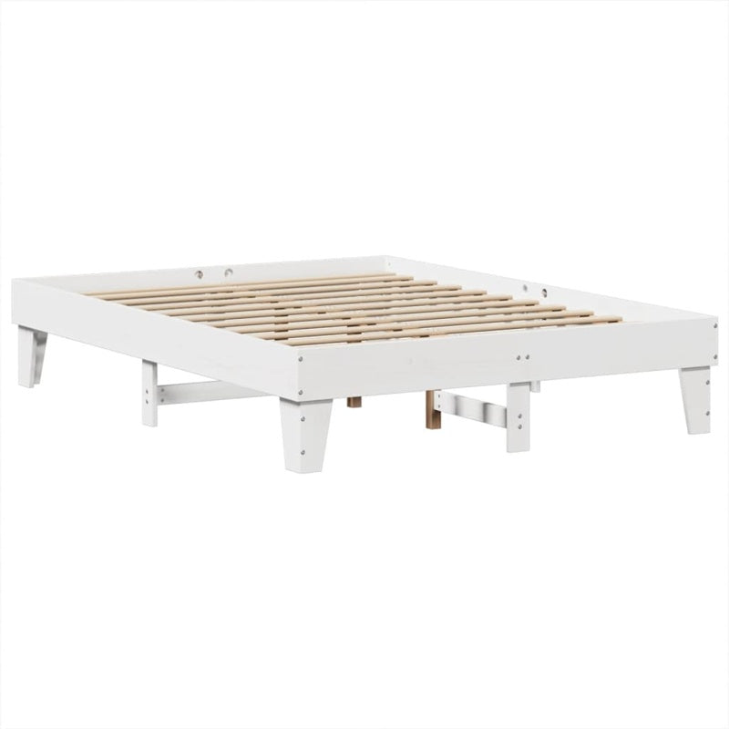 vidaXL Bed Frame without Mattress White 160x200 cm Solid Wood Pine