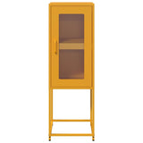 vidaXL Sideboard Mustard Yellow 36x39x107 cm Cold-rolled Steel