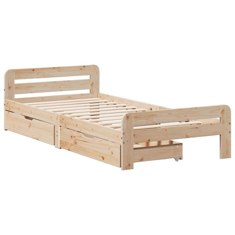 vidaXL Bed frame without Mattress 90x200 cm Solid Wood Pine