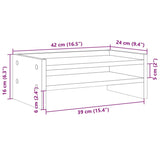 vidaXL Monitor Stand Sonoma Oak 42x24x16 cm Engineered Wood