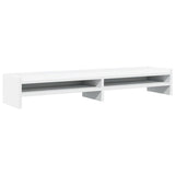 vidaXL Monitor Stand White 100x24x16 cm Engineered Wood