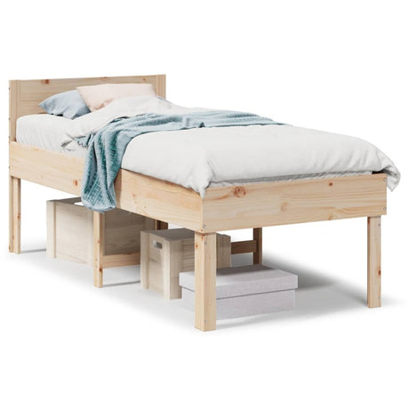 vidaXL Bed Frame without Mattress 80x200 cm Solid Wood Pine