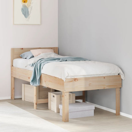 vidaXL Bed Frame without Mattress 80x200 cm Solid Wood Pine