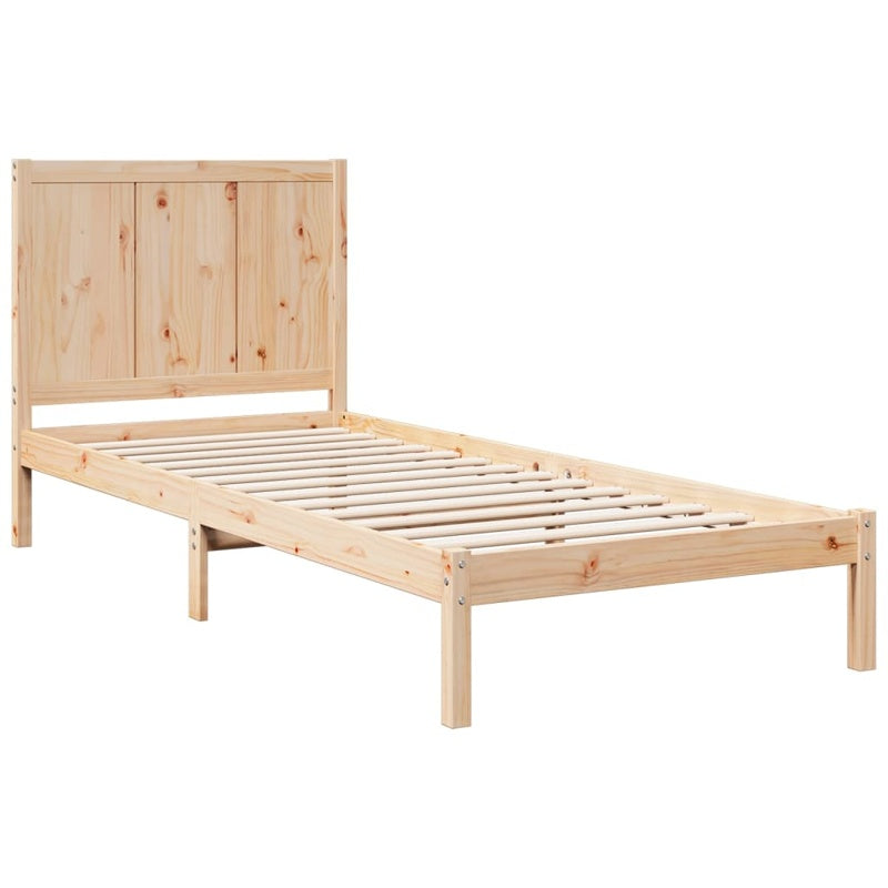 vidaXL Extra Long Bed Frame without Mattress 90x220 cm Solid Wood