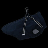 vidaXL Dog Coat with Harness Waterproof Reflective Navy Blue 5XL