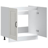 vidaXL Sink Base Cabinet Kalmar High Gloss White 80x46x81.5 cm Engineered Wood