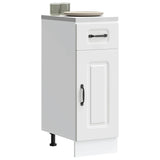 vidaXL Kitchen Base Cabinet Kalmar White Engineered Wood