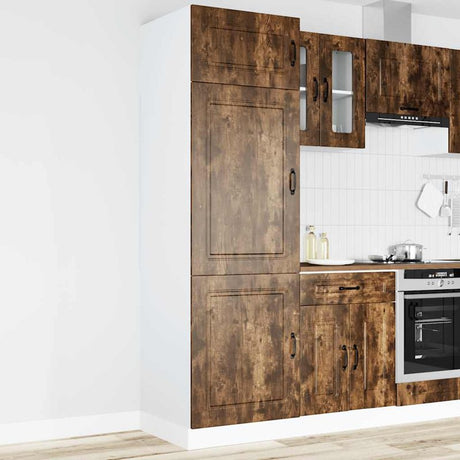 vidaXL Kitchen Cupboard Kalmar Smoked Oak Engineered Wood