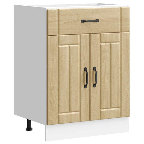 vidaXL Kitchen Base Cabinet Lucca Sonoma Oak Engineered Wood