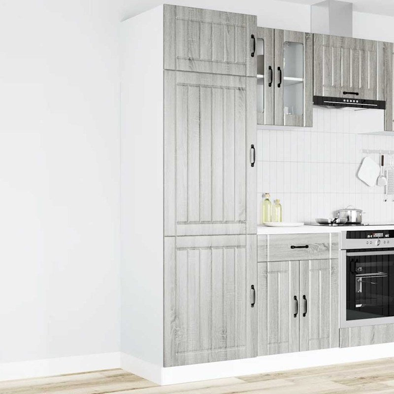 vidaXL Kitchen Cupboard Lucca Grey Sonoma Engineered Wood