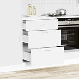 vidaXL Kitchen Base Cabinet White Engineered Wood