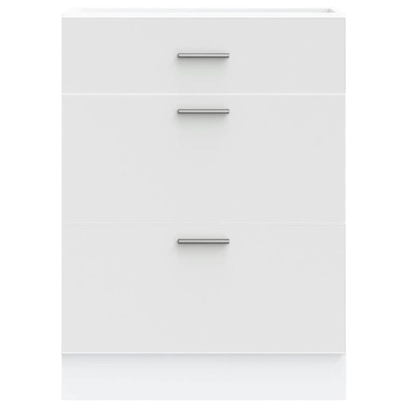 vidaXL Kitchen Base Cabinet White Engineered Wood