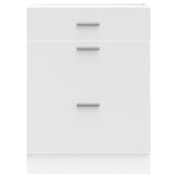 vidaXL Kitchen Base Cabinet White Engineered Wood