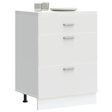 vidaXL Kitchen Base Cabinet White Engineered Wood