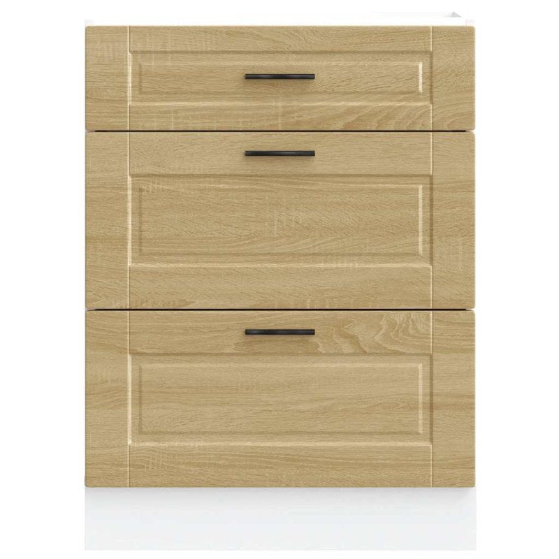 vidaXL Kitchen Base Cabinet Porto Sonoma Oak Engineered Wood