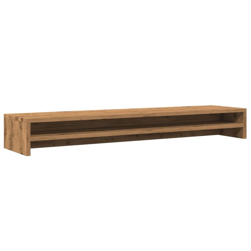 vidaXL Monitor Stand Artisan Oak 100x24x13 cm Engineered Wood